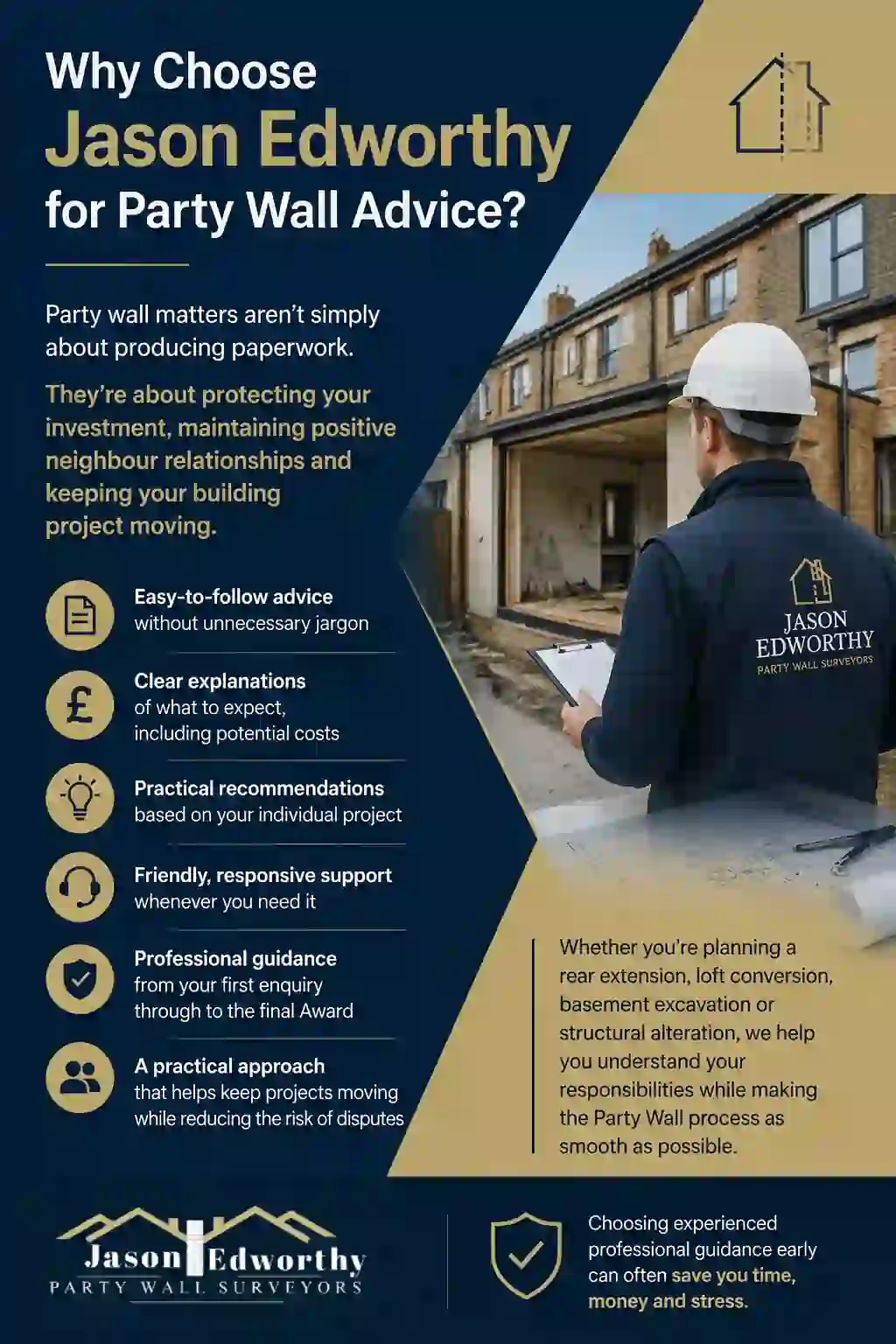Why Choose Jason Edworthy for Party Wall Advice Rugby?